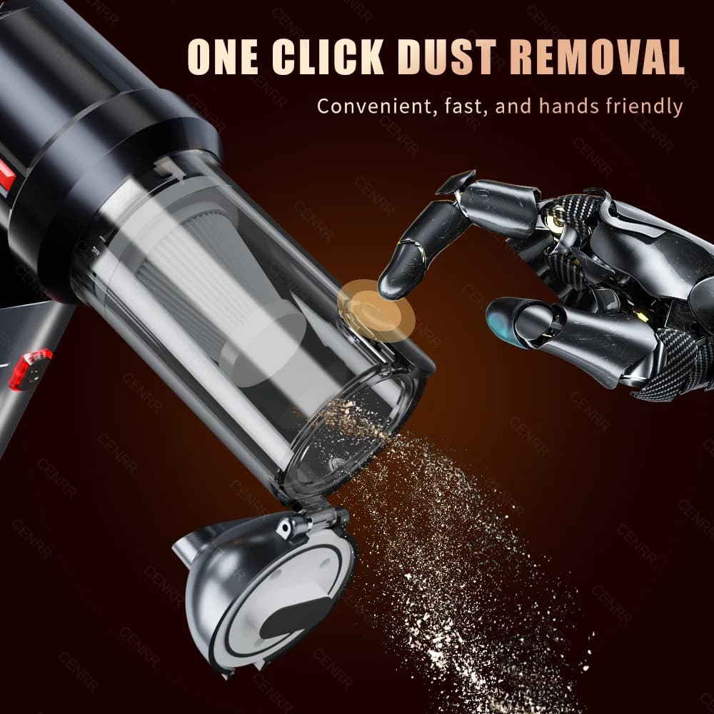 Odkurzacz samochodowy CENRR Mini 998000 PA. Wydajny bezprzewodowy przenośny odkurzacz do urządzeń domowych. Ręczna dmuchawa do czyszczenia samochodu